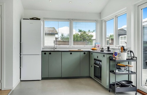 Mesinge House | Bright, family-friendly cottage with wood-burning stove, located only 100 to the sandy beach.