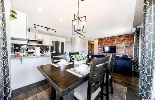 Southwest Edmonton Apartment | Bright Luxe Condo, AC, Top Floor, King Bed, Balcony!