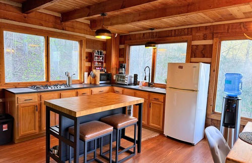 Marshall Cabin | Cabin Retreat Between Marshall and Hot Springs! Firepit, Creek, Pure Bliss!