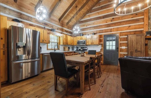 Dial House | Cabin w Lux Gym Firepit Game Room and Playground!