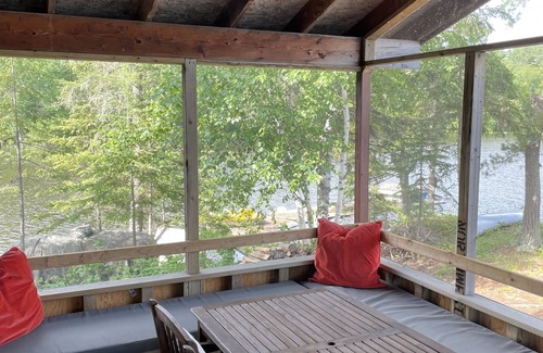Northern Ontario Cabin | Cabin with large screened deck, on Lake of the Woods in Wiley Bay.