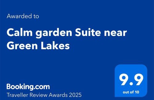Vilnius city municipality Apartment | Calm garden Suite near Green Lakes