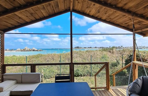 Brignogan-Plage Ski Chalet | Camping La Côte des Légendes * - Sea view chalet - 1 bedroom 2 people