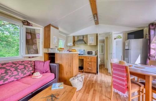 Saint-Sornin House | Camping maeva Escapades Les Étangs Mina * - Mobile home Premium 4 Rooms 6/8 People Pond Side + TV