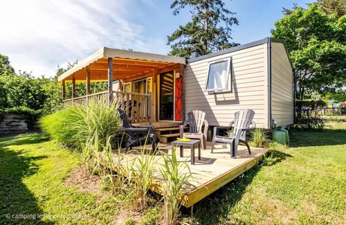 L'Aiguillon-sur-Vie House | Camping Ushuaïa Le Parc de La Grève * - Mobil Home Confort 2 Rooms 2 People + TV