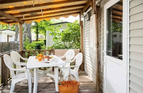 La Flotte House | Campsite La Grainière* - Mobile home Comfort 3 rooms 4 people air-conditioned - TV