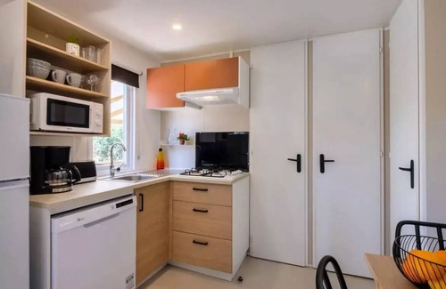 La Roquette-sur-Siagne House | Campsite Le Saint Louis* - Mobile home Comfort 4 rooms 6 people air-conditioned - TV