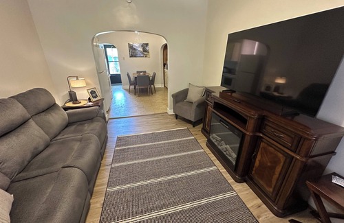 Racine House | Campus Cove Stylish College Hill Stay. Walk to Geneva College, Sleeps 4-Fire Pit