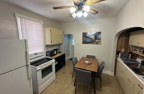 Racine House | Campus Cove Stylish College Hill Stay. Walk to Geneva College, Sleeps 4-Fire Pit