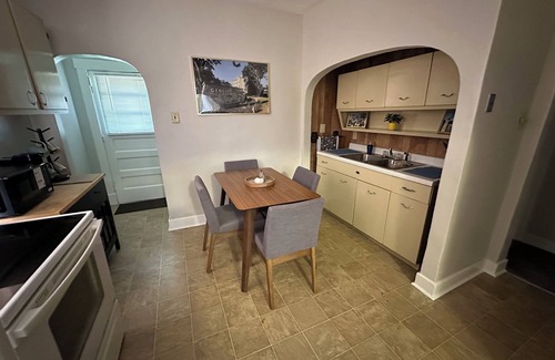 Racine House | Campus Cove Stylish College Hill Stay. Walk to Geneva College, Sleeps 4-Fire Pit