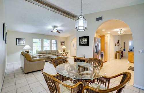 Fort Myers House | Canal-Front Gem w/Lanai & Dock in Cape Coral