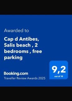 Cap-d'Antibes Apartment | Cap d Antibes, Salis beach , 2 bedrooms , free parking