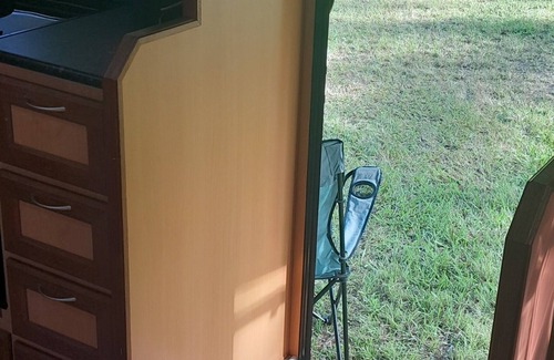 Cedar Party House | Caravan for 2 on 10 acre country property. Peace & nature abounds. Pet friendly