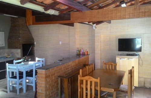 Praia das Palmeiras House | Casa Grande Litoral Norte - Caraguatatuba - Swimming pool with guardrail -closed