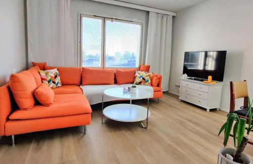 Rauma Apartment | Casa Naranja, stylish 43m2 1 bedroom with sauna