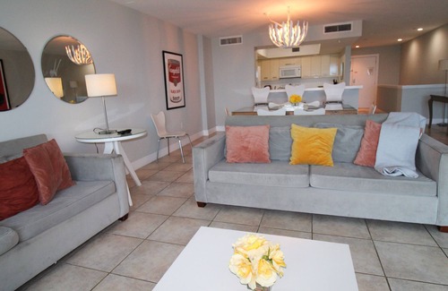 Mid Beach Condo | Castle Pavillon 8 Loft Beachfront with Balconies, Door to Boardwalk, Gym, Pool, Free Parking