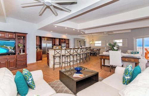 Gun Bay House | Cayman Castle: Luxury Gated Estate w/Elevated Views, Infinity Pool + Large Private Beach
