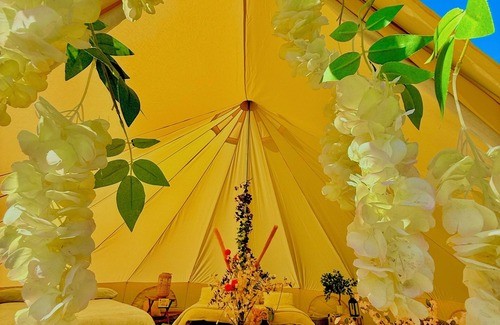Longtown RV Rental | CAYO ~ RETREAT LUXURY BELL TENT GLAMPING WITH BESPOKE PRIVATE BATHROOM/WETROOMS