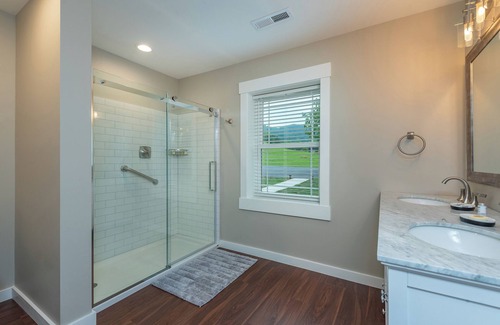Mars Hill Cottage | Central between Burnsville & Asheville, creek front w/ firepit and 2 porches!