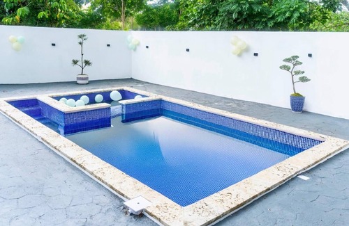 La Vega Province Villa | Centrally Located in El Pino la Vega, Space for 8 or More Guest, Heated Pool
