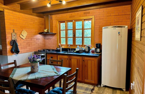 Rancho Queimado Cabin | Chale Rouge - Vila Vert - Rancho Queimado - SC