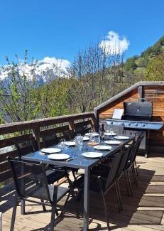 Huez-en-Oisans Ski Chalet | Chalet 10p sauna spa superbe vue