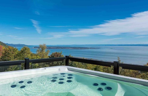 Petite-Riviere-Saint-Francois Ski Chalet | Chalet 59: Luxury Riverfront with Views & SPA