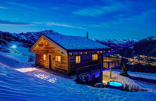 Riddes Ski Chalet | Chalet Aramis - Jacuzzi - Views - La Tzoumaz, 4 Vallees