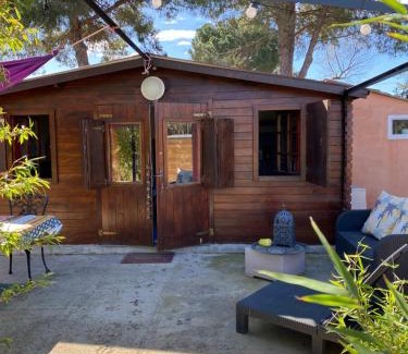 Beziers Ski Chalet | Chalet des oliviers 20mn des plages climatisé