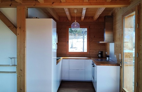 Allos Ski Chalet | Chalet mountain view, Les Portes du Lac