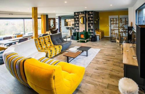 Viviers-du-Lac Apartment | Chalet Omm heated pool spa sauna