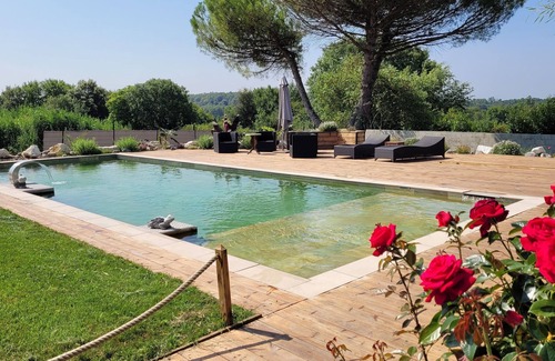 Saint-Brice House | Chalet with private ecological swimming pool on 1 hectare