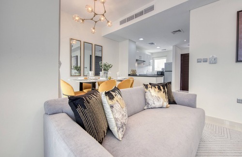 Dubai Ski Chalet | Charismatic 3BR Townhouse at DAMAC Hills 2 Albizia by Deluxe Holiday Homes