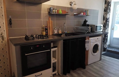 Lablachere Apartment | Charming 1 bedroom apartment in stone house with swimming pool, air conditioning