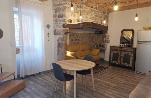 Lablachere Apartment | Charming 1 bedroom apartment in stone house with swimming pool, air conditioning