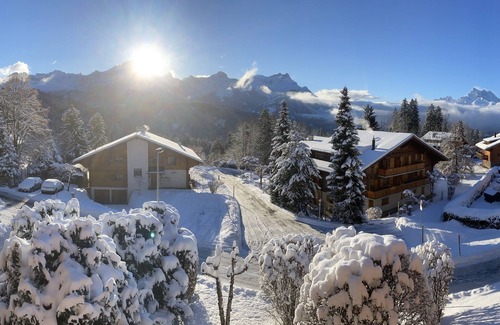 Chesieres Apartment | Charming Apartment, 1 minute to Bus Stop, free WiFi, 2 bedrooms & Stunning Views