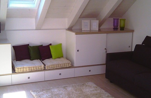 Finale Ligure Apartment | Charming attic apartment with terrace in old restored building from 1850