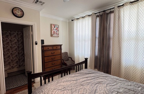 Cypress House | Charming bedroom with private bathroom in Cypress, California with AC, Internet