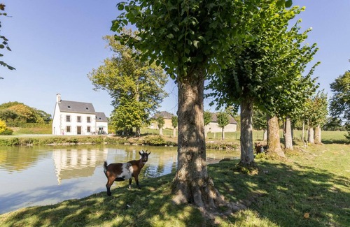Muneville-sur-Mer Cottage | Charming Country House with Pond, 4 Bedrooms, Near Sandy Beaches, Family-Friendly
