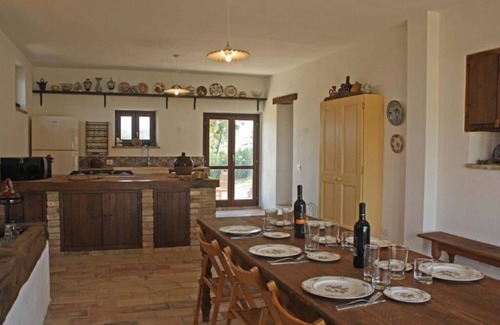 Montegiorgio Villa | Charming farmhouse + cottage with 360° views. A/C in bedrooms, 12x6m gated pool,