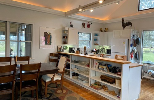 Brant House | Charming farmhouse with wood-fired sauna near Owosso, MI