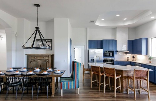 Austin House | Charming Group Getaway Near Austin - Designer Home, Hot Tub, Game Room, Fire Pit