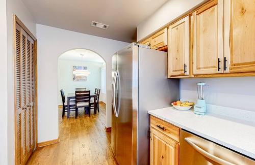 Hidden Lake House | Charming home with full kitchen, grill, central AC, & W/D
