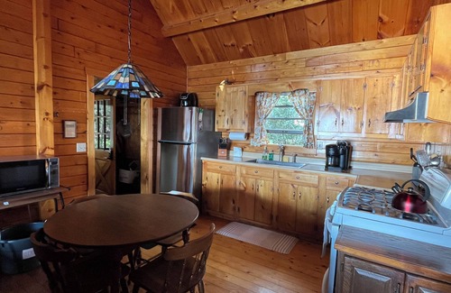 Jackman Cabin | Charming Log Cabin on Big Wood Pond in Jackman, Maine