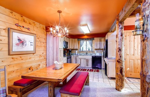 Dillon House | Charming log cabin w/restful hot tub, perfect moments maker with your pups!