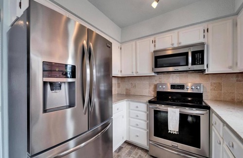Redington Shores House | Charming Redington Shores 2-bedroom 2.5- bath beach front townhome with garage.