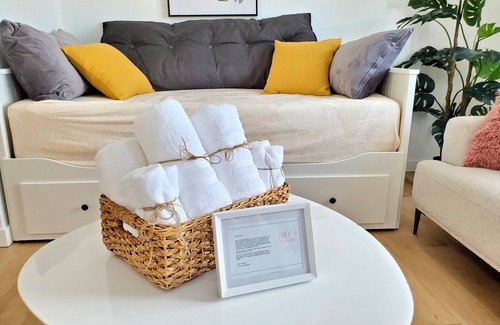 Lafleche Condo | Charming Retreat Near Montreal: Sleeps 7, Pet-Friendly, Free Parking!