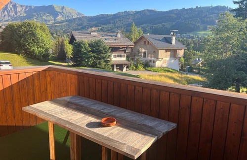 Le Planellet Apartment | Charming Studio Near Mont d'Arbois Slopes & Golf, Balcony, Sleeps 4, Pet-Friendly