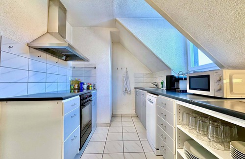 District 4 Apartment | Charming Two-bedroom Attic Flat in Zurich City Center