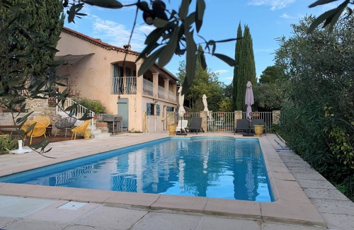 Flayosc Villa | Charming villa with beautiful garden with trees and lovely view 300 m from the village.